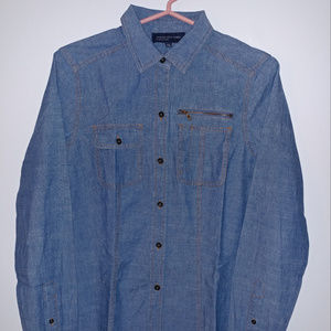Jones New York Denim Tops Size S/Ch 100% Cotton